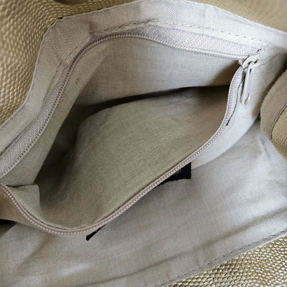 Tianni Metallic Gold Woven Bucket Bag - Picture 12 of 15